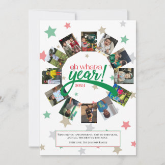 Cartão de Férias Ó Ano, Saudação de Ano Novo
