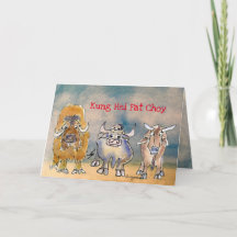 Cartão de Férias Ox de Ano Novo Chinês