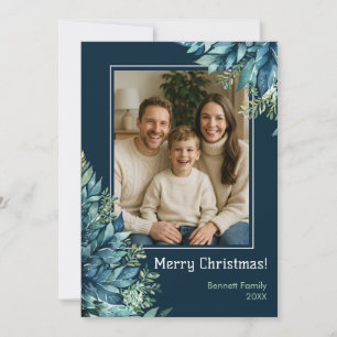 Cartão de férias personalizado da família Feliz Na