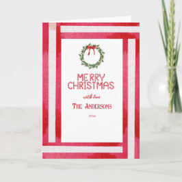 Cartão de Férias Personalizado do Arco Vermelho Fe