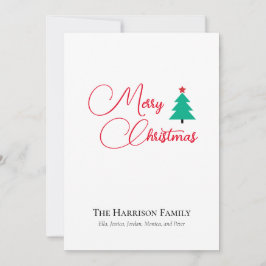 Cartão de Férias Plana Personalizável para Feliz N