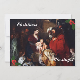 Cartão de Férias Planas de Bênçãos de Natal
