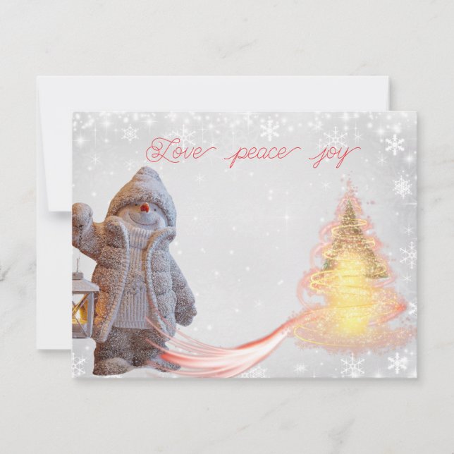 Cartão de Férias Plano (Frente)