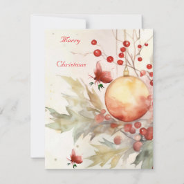 Cartão de férias plano