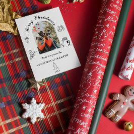 Cartão de Férias Plano Caprichoso Desenhado à Mão