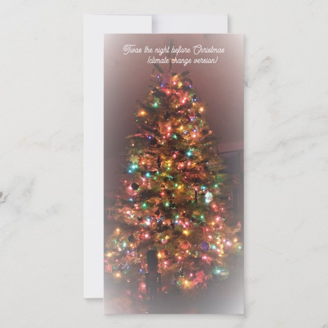 Cartão de Férias Plano: Esta foi a noite antes do  (Frente)