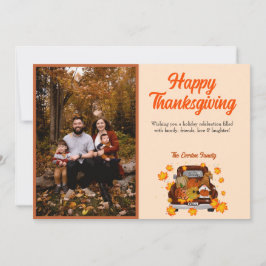 Cartão de Férias Plano Gnomo de Ação de Graças