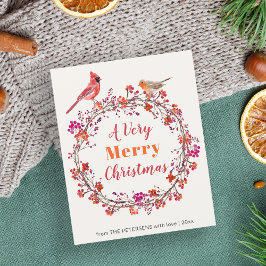 Cartão de Férias Quadrado da Rua de Natal do Orçam