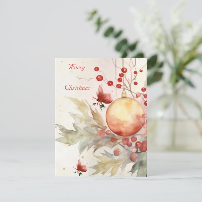 Cartão de férias simples (Em pé/Frente)