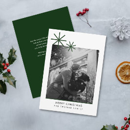 Cartão de Férias Simples de Natal minimalista