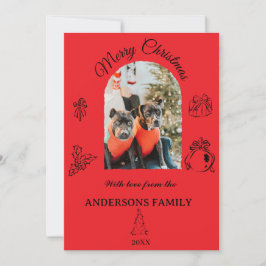 Cartão de Férias Simples, desenhado à mão