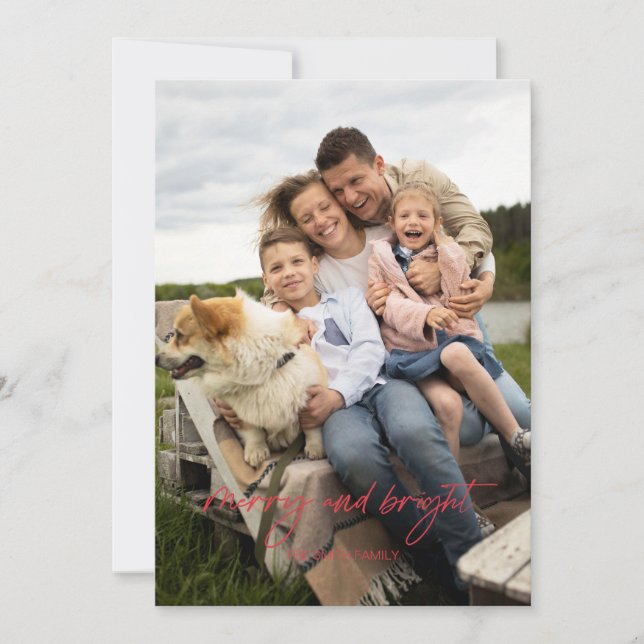 Cartão de Férias Simples e Alegre (Frente)