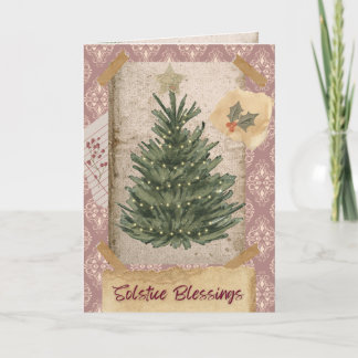 Cartão de Férias Solstício de Blessings