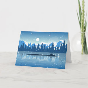 Cartão de Férias Submarinas Snowy