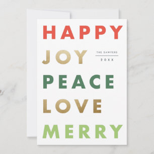 Cartão de férias tipo negrito