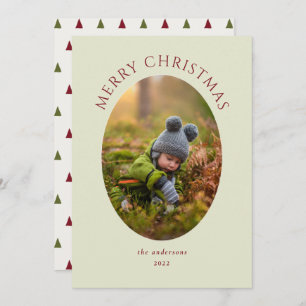 Cartão de Férias Verde Feliz Natal