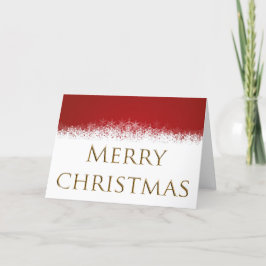 Cartão de Férias Vermelho e Branco