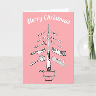 cartão de ferramentas de carpintaria vintage