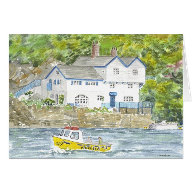 Cartão de "Ferryside" (Frente horizontal)