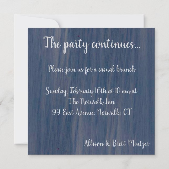 Cartão de Festa para a coleção Simple Ocean (Frente)