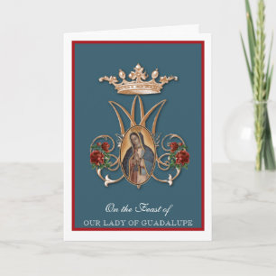 Cartão de Festa Religiosa Virgem Maria Guadalupe E