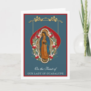 Cartão de Festa Religiosa Virgem Maria Guadalupe E