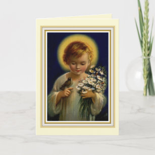 Cartão De Festividades 0015 Infant Jesus Greeting Card