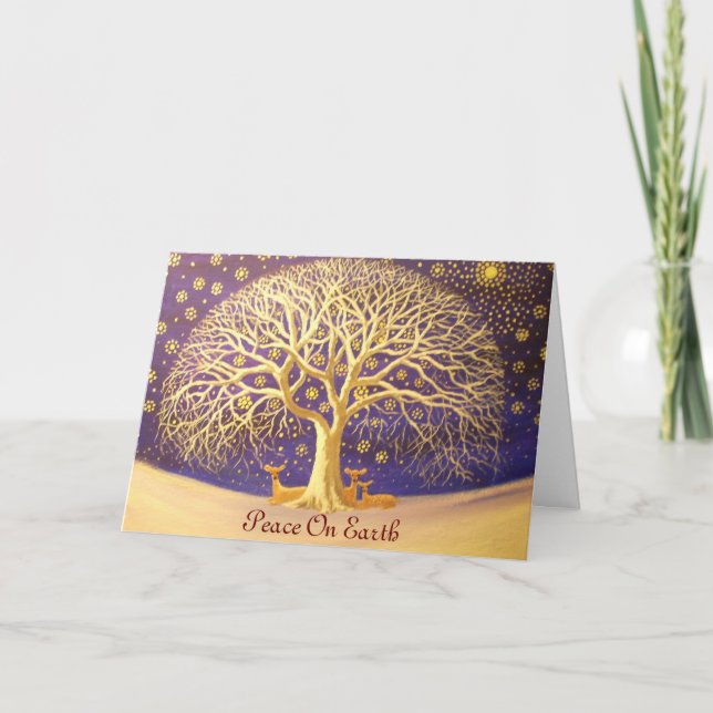 CARTÃO DE FESTIVIDADES 002, PAZ SOBRE A TERRA (Frente)