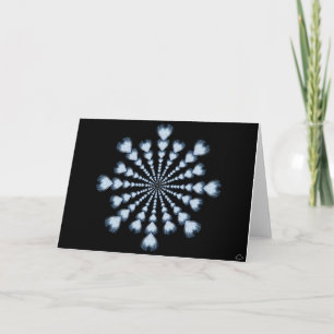 Cartão De Festividades 0101 Peacock Snowflake 4, Note Card
