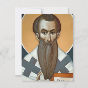 Cartão De Festividades 1º de janeiro Rua Basil's Day