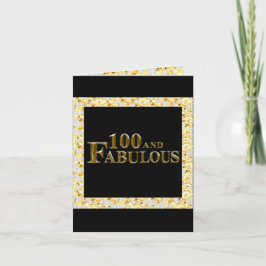 Cartão De Festividades 100º Aniversário 