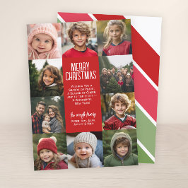 Cartão De Festividades 10 Borda de Colagem de Fotos - Transferência de Fa