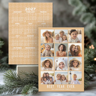 Cartão De Festividades 12 Colagem de Fotos Melhor Ano de Sempre - Calendá