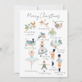 Cartão De Festividades 12 dias de fotos de Natal personalizadas