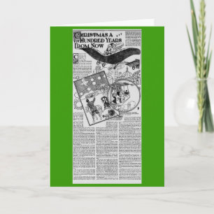 Cartão De Festividades 1909 Harlem Montana newspaper article Christmas