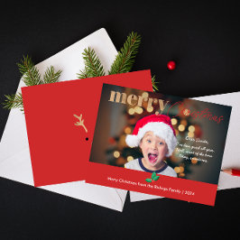 Cartão De Festividades 1 Foto Moderna Feliz Natal Caros Papais noeis Todo