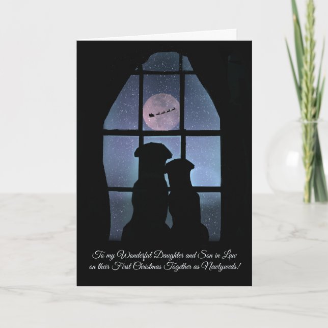 Cartão De Festividades 1rua de Natal, Filha e Filho na Lei (Frente)