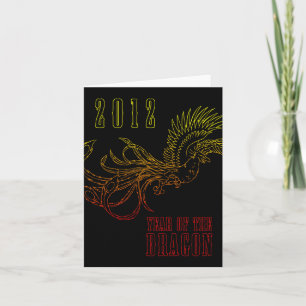 Cartão De Festividades 2012: ano do dragão
