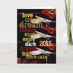 Cartão De Festividades 2015 new year motivational resolutions