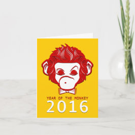 Cartão De Festividades 2016 ano do macaco