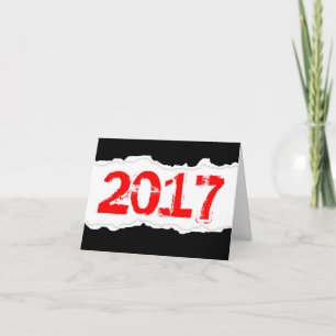 Cartão De Festividades 2017 (papel rasgado)