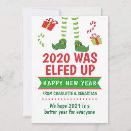 Cartão De Festividades 2020 foi Feliz ano novo