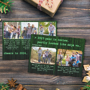 Cartão De Festividades 2022 Ano em Revisão da Família Fotografias Cheers