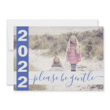 2022 Engraçado Por favor, seja gentil foto Azul