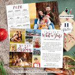 Cartão De Festividades 2022 Que Colagem de Fotos de Ano 2023 Calendário<br><div class="desc">Placa de cartões de natal personalizada exclusiva com um modelo de colagem de fotos com 8 fotos de várias formas e tamanhos na frente e um na parte traseira. O design oferece uma saudação editável (a amostra mostra MERRY CHRISTMAS que você pode mudar para FÉRIAS FELIZES, FELIZ ANO NOVO ou...</div>