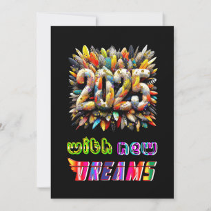 Cartão De Festividades 2025 Com Novos Sonhos