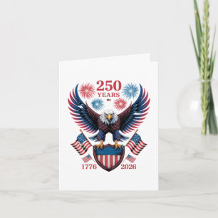 Cartão De Festividades 250º Aniversário 250 Anos EUA 1776