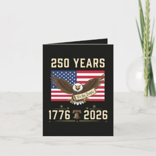 Cartão De Festividades 250 Anos de Patrimônio Americano 1776 2026