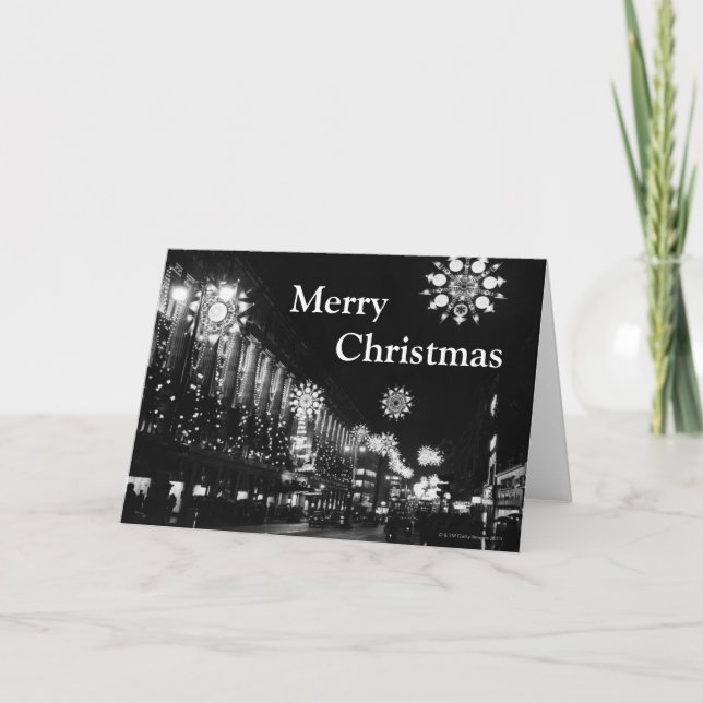 Cartão De Festividades 26 de novembro de 1960: Luzes de Natal da Cidade (Frente)