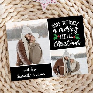 Cartão De Festividades 2 Colagem Fotográfica Tem Feliz Natal